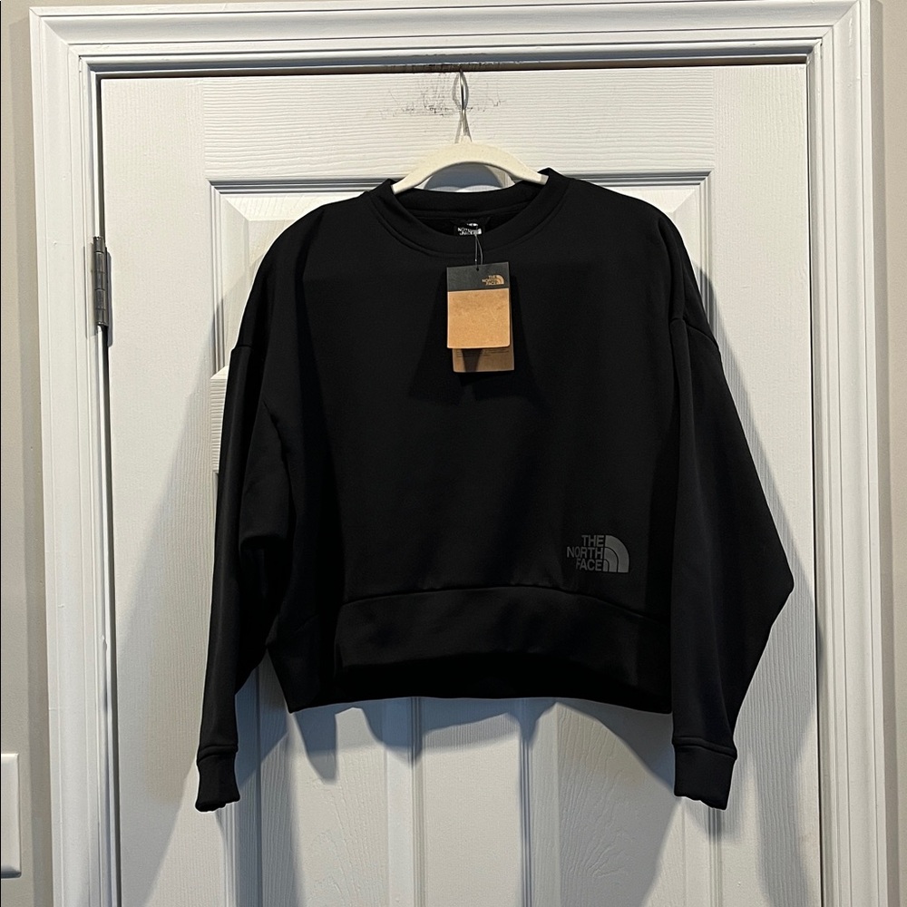 The North Face Women's Black Horizon Fleece Crew Sweatshirt. Over Sized. Size SP